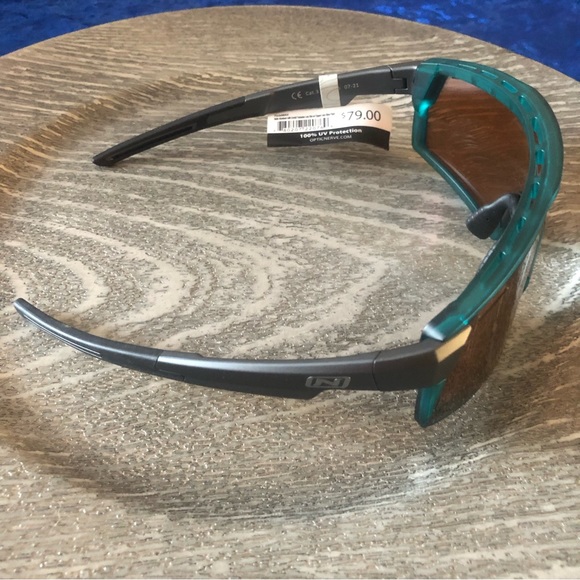 Turquoise Frame Optic Nerve Sunglasses - Picture 2 of 14